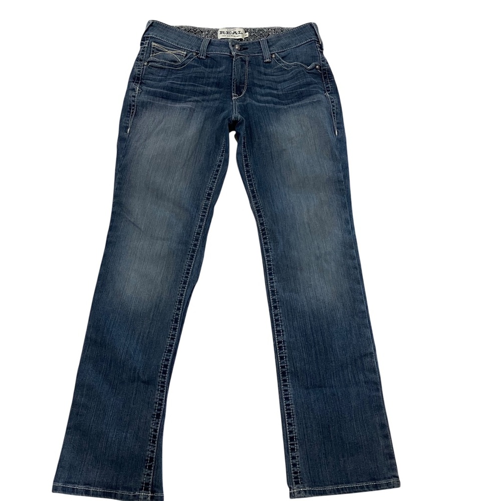 Ariat Rainstorm Real mid rise Straight Jeans 31R - Picture 3 of 15